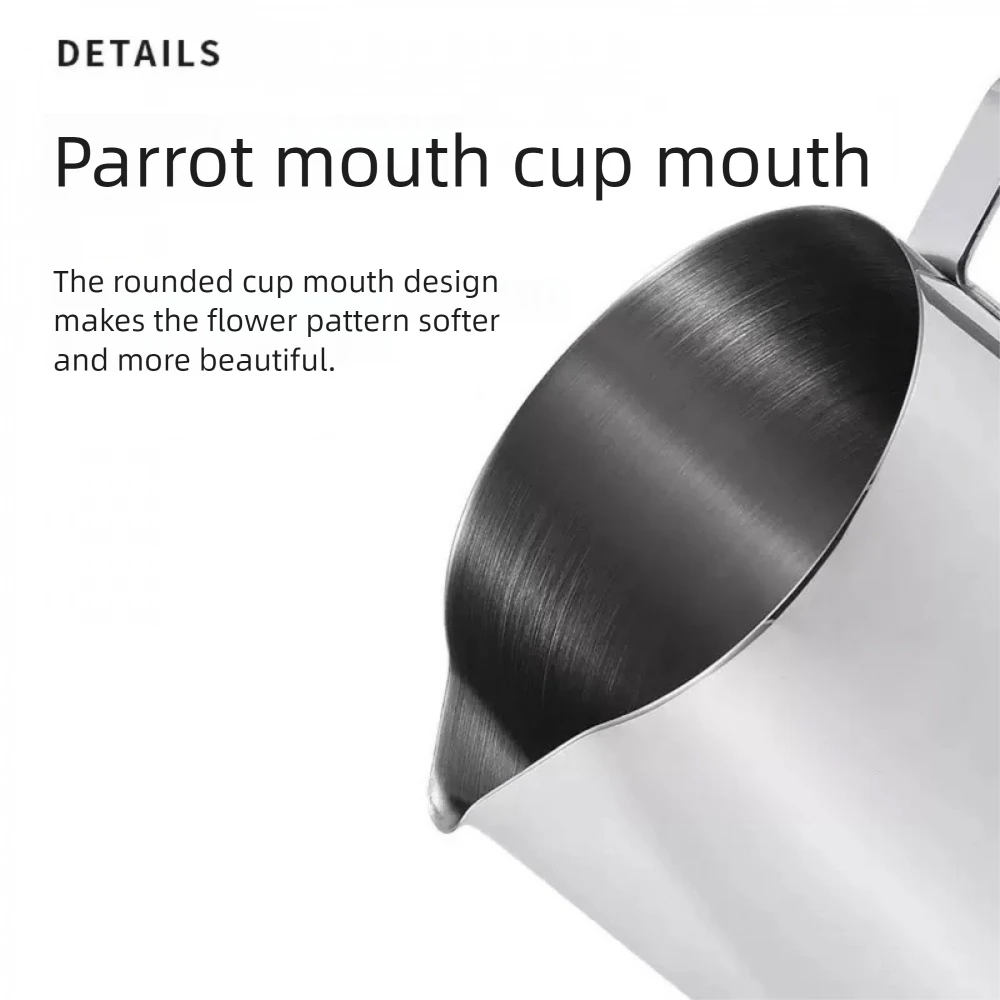 350ML/600ML Milk Frothing Pitcher with Temperature Display Stainless Steel Milk Frother Pitcher Jug Cup for Latte Art Barista
350ML/600ML Milk Frothing Pitcher with Temperature Display Stainless Steel Milk Frother Pitcher Jug Cup for Latte Art Barista