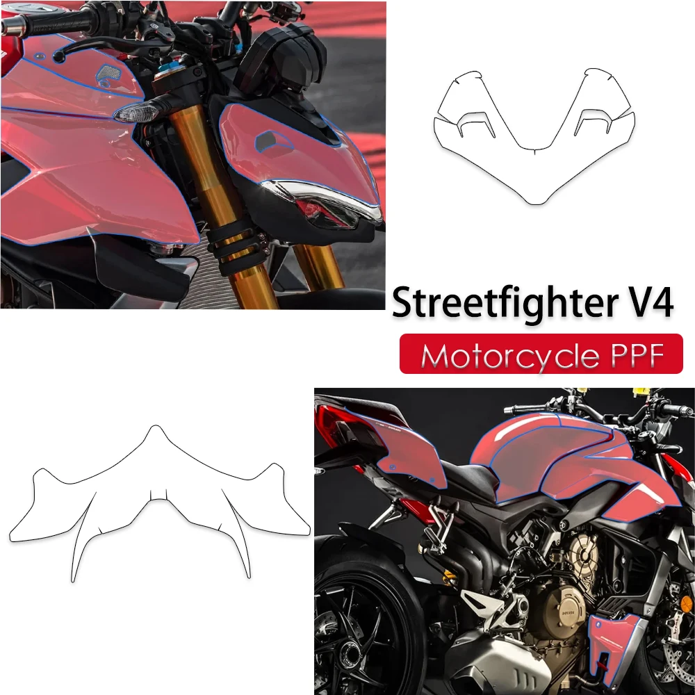 STREETFIGHTER V4 TPU PPF Motorcycle Accessories Transparent Paint Protective Film For DUCATI StreetfighterV4S Invisible Sticker
STREETFIGHTER V4 TPU PPF Motorcycle Accessories Transparent Paint Protective Film For DUCATI StreetfighterV4S Invisible Sticker