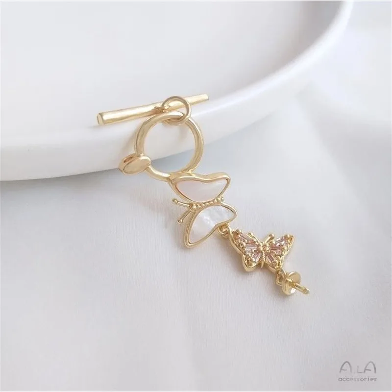 Застежка-бабочка OT из позолоченного 14-каратным золотом циркона и натурального перламутра для кулонов-держателей для жемчуга, для самостоятельного изготовления ювелирных изделий
Застежка-бабочка OT из позолоченного 14-каратным золотом циркона и натурального перламутра для кулонов-держателей для жемчуга, для самостоятельного изготовления ювелирных изделий