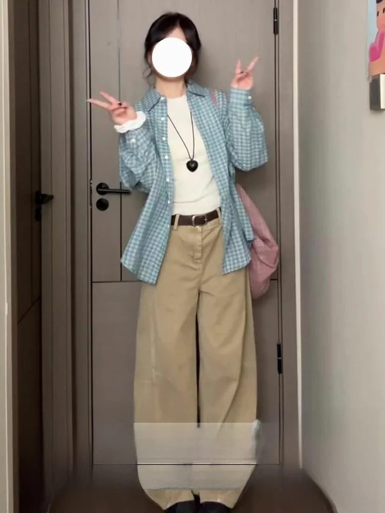 plus Size Khaki Wide Leg Denim Jeans Women Loose Fitting Floor Length Trousers Trendy Spring 2026 New Sle Slimming Effect
plus Size Khaki Wide Leg Denim Jeans Women Loose Fitting Floor Length Trousers Trendy Spring 2026 New Sle Slimming Effect