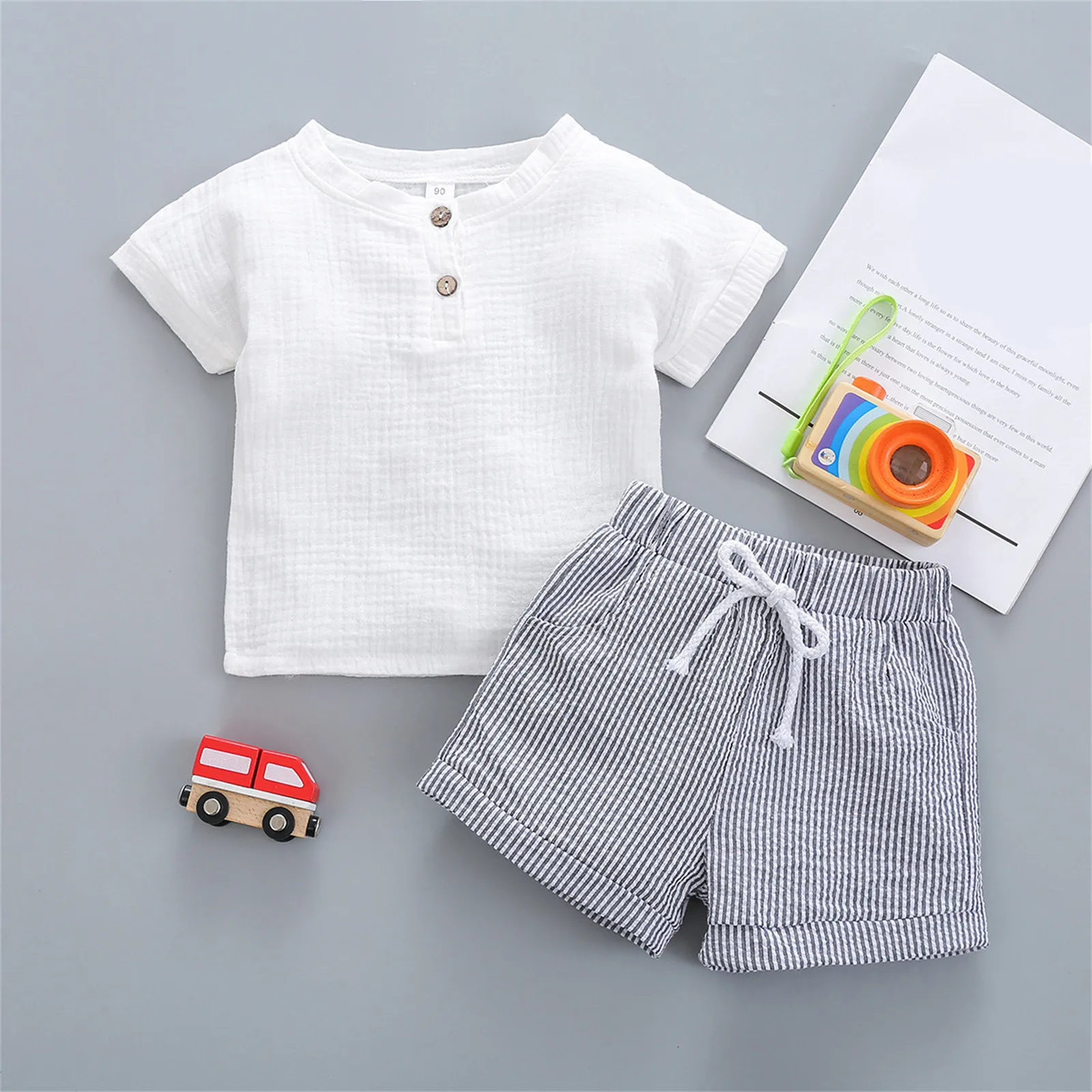 Newborn Infant Baby Girls Summer Clothes Sets Cotton Ribbed Short Sleeve T-Shirts Tops Striped Shorts Outfits Clothes 0-3 Years
Newborn Infant Baby Girls Summer Clothes Sets Cotton Ribbed Short Sleeve T-Shirts Tops Striped Shorts Outfits Clothes 0-3 Years