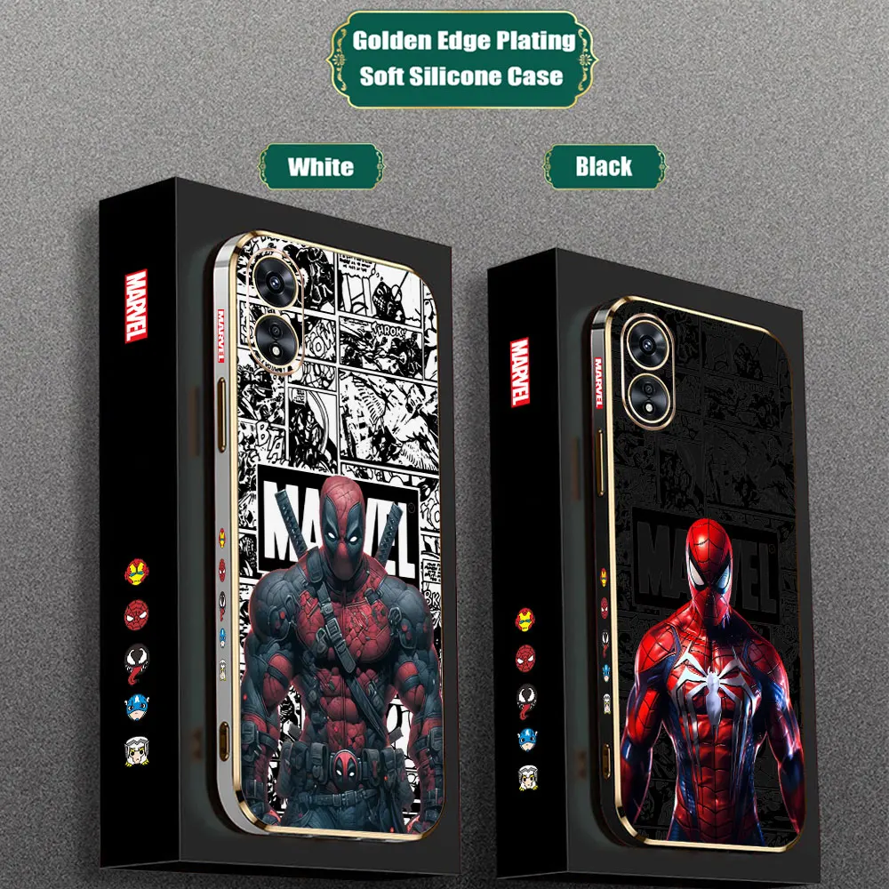 Comci Marvel Deadpool Spider Man Phone Case For OPPO Reno 12 11 11F 10 8 8T 7 7Z 6 6Z 5 5F 4 4F Pro Plus Lite 5G Plating Cover
Comci Marvel Deadpool Spider Man Phone Case For OPPO Reno 12 11 11F 10 8 8T 7 7Z 6 6Z 5 5F 4 4F Pro Plus Lite 5G Plating Cover