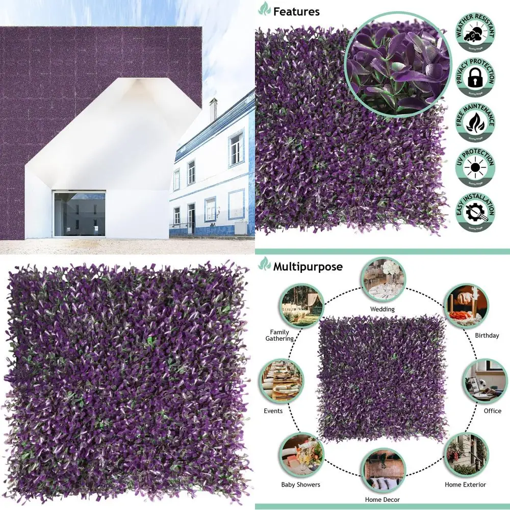 Искусственные панели из самшита 20x20 см - Декоративная зеленая стена для создания живой изгороди, подходят для использования внутри и снаружи помещений
Искусственные панели из самшита 20x20 см - Декоративная зеленая стена для создания живой изгороди, подходят для использования внутри и снаружи помещений
