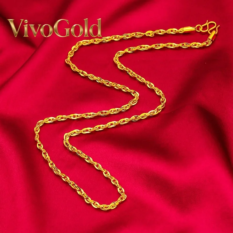 VivoGoldLuxurious 9999 24K, женское золотое ожерелье с плоской цепочкой из настоящего золота, простое и элегантное, эксклюзивное золотое ювелирное украшение.
VivoGoldLuxurious 9999 24K, женское золотое ожерелье с плоской цепочкой из настоящего золота, простое и элегантное, эксклюзивное золотое ювелирное украшение.