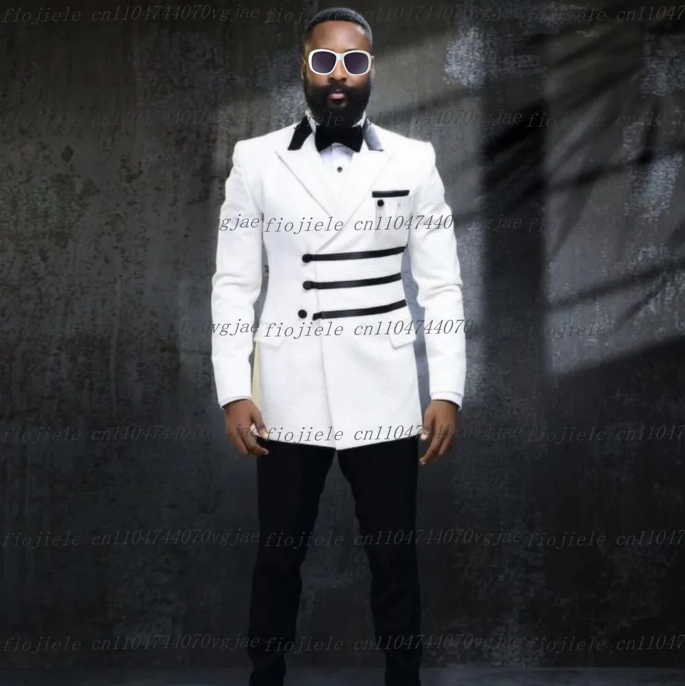 White And Black Men Suit Formal Occasion Wedding Party Groom Groomsman Business Prom Male Tuxedos 2 Piece Set Jacket Pants
White And Black Men Suit Formal Occasion Wedding Party Groom Groomsman Business Prom Male Tuxedos 2 Piece Set Jacket Pants