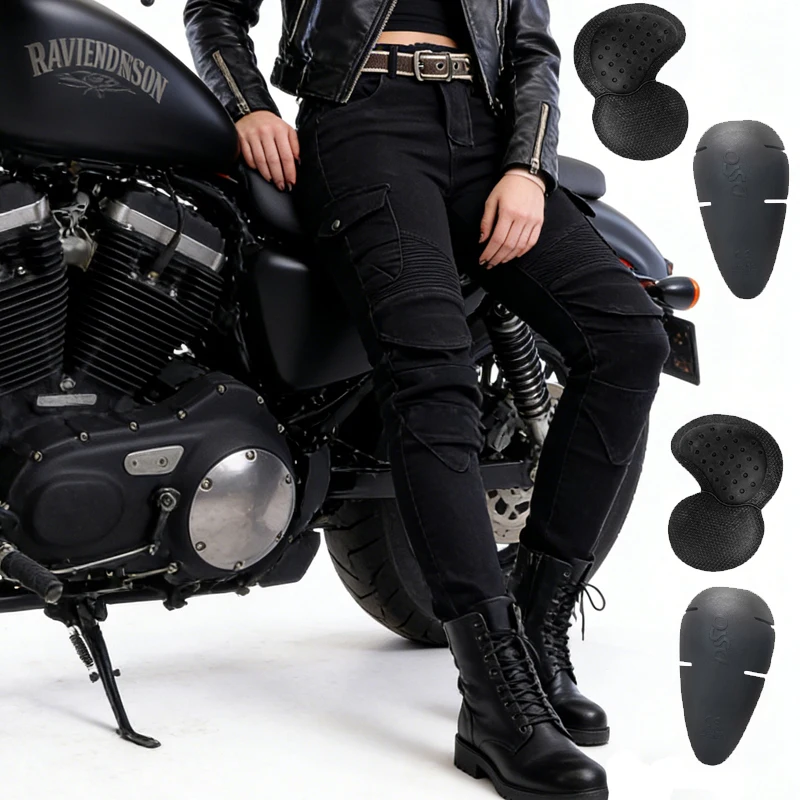 Women Spring Autumn Motorcycle Riding Jeans Racing Pants Off Road Protective Gear Wear Resistant Hi-06
Women Spring Autumn Motorcycle Riding Jeans Racing Pants Off Road Protective Gear Wear Resistant Hi-06