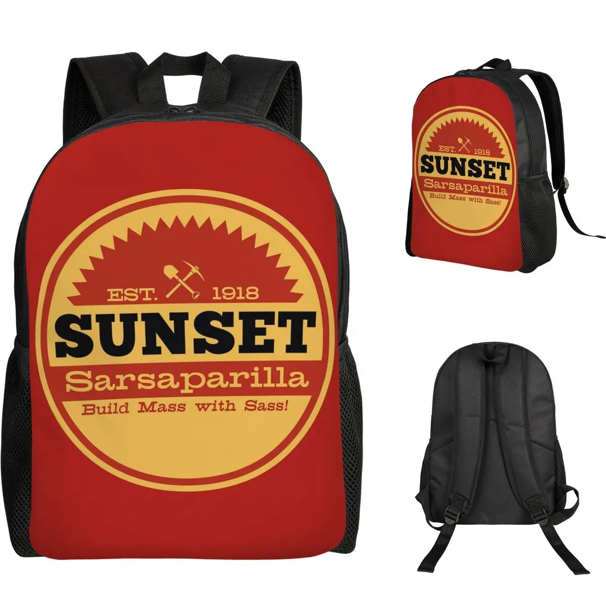 Винтажный студенческий рюкзак с логотипом Sunset Sarsaparilla, школьная сумка, походный дорожный рюкзак для мужчин и женщин, модная сумка для книг, сумки на плечо
Винтажный студенческий рюкзак с логотипом Sunset Sarsaparilla, школьная сумка, походный дорожный рюкзак для мужчин и женщин, модная сумка для книг, сумки на плечо