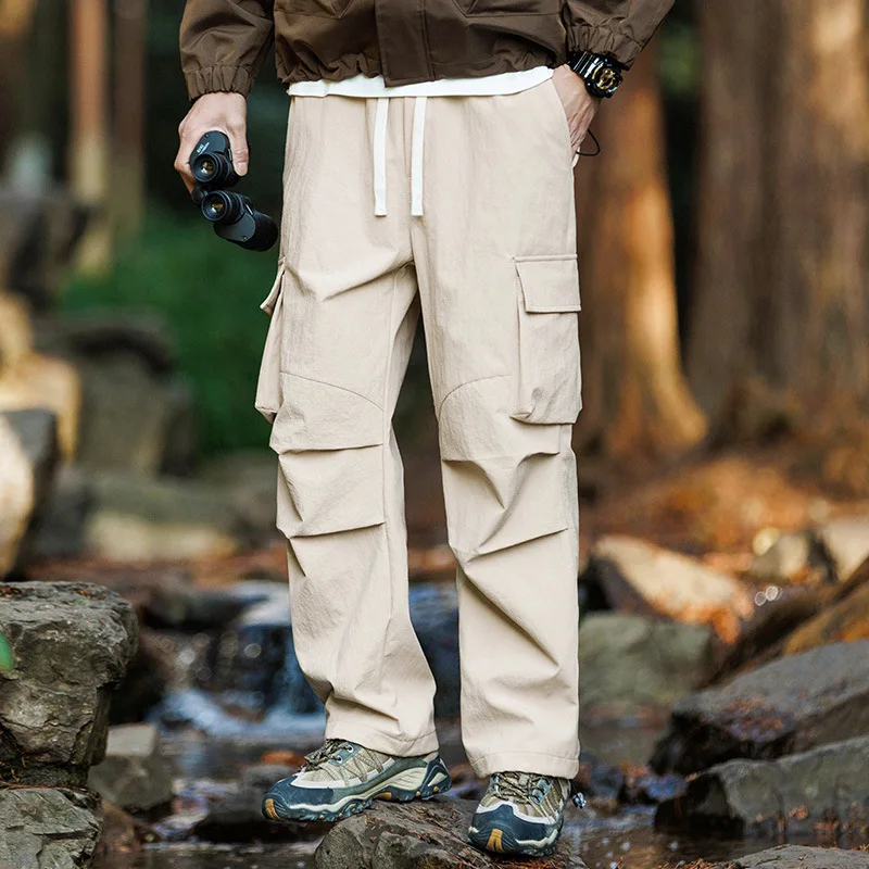 Spring Autumn Men's American Cargo Pants Loose Straight Leg Mountaineering Pants Outdoor Waterproof Multi Pocket Casual Trousers
Spring Autumn Men's American Cargo Pants Loose Straight Leg Mountaineering Pants Outdoor Waterproof Multi Pocket Casual Trousers