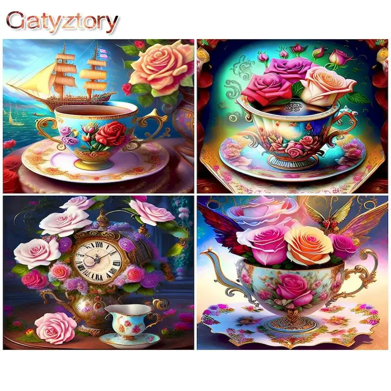 GATYZTORY Painting By Number Cup Scenery DIY Oil Picture With Frame On Canvas HandPainted Craft Kit For Adult Drawing Wall Art
GATYZTORY Painting By Number Cup Scenery DIY Oil Picture With Frame On Canvas HandPainted Craft Kit For Adult Drawing Wall Art