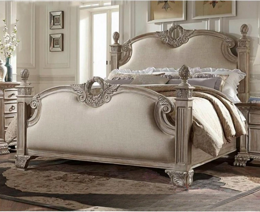 Solid wood oak bed carved 1.8 meters double wedding bed
Solid wood oak bed carved 1.8 meters double wedding bed