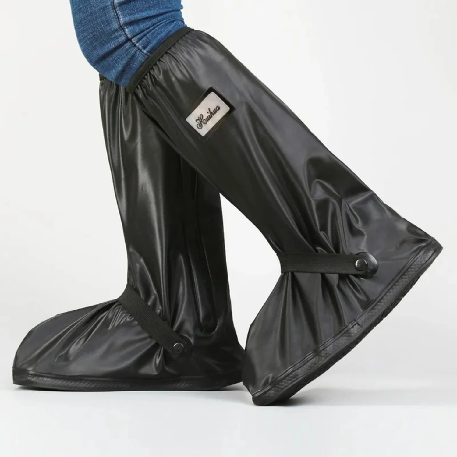 Men's Galoshes Rain Shoe Cover High Boots Waterproof Thickened Sole Outdoor Cycling Hiking Black PVC Foldable Rain Boots Man
Men's Galoshes Rain Shoe Cover High Boots Waterproof Thickened Sole Outdoor Cycling Hiking Black PVC Foldable Rain Boots Man