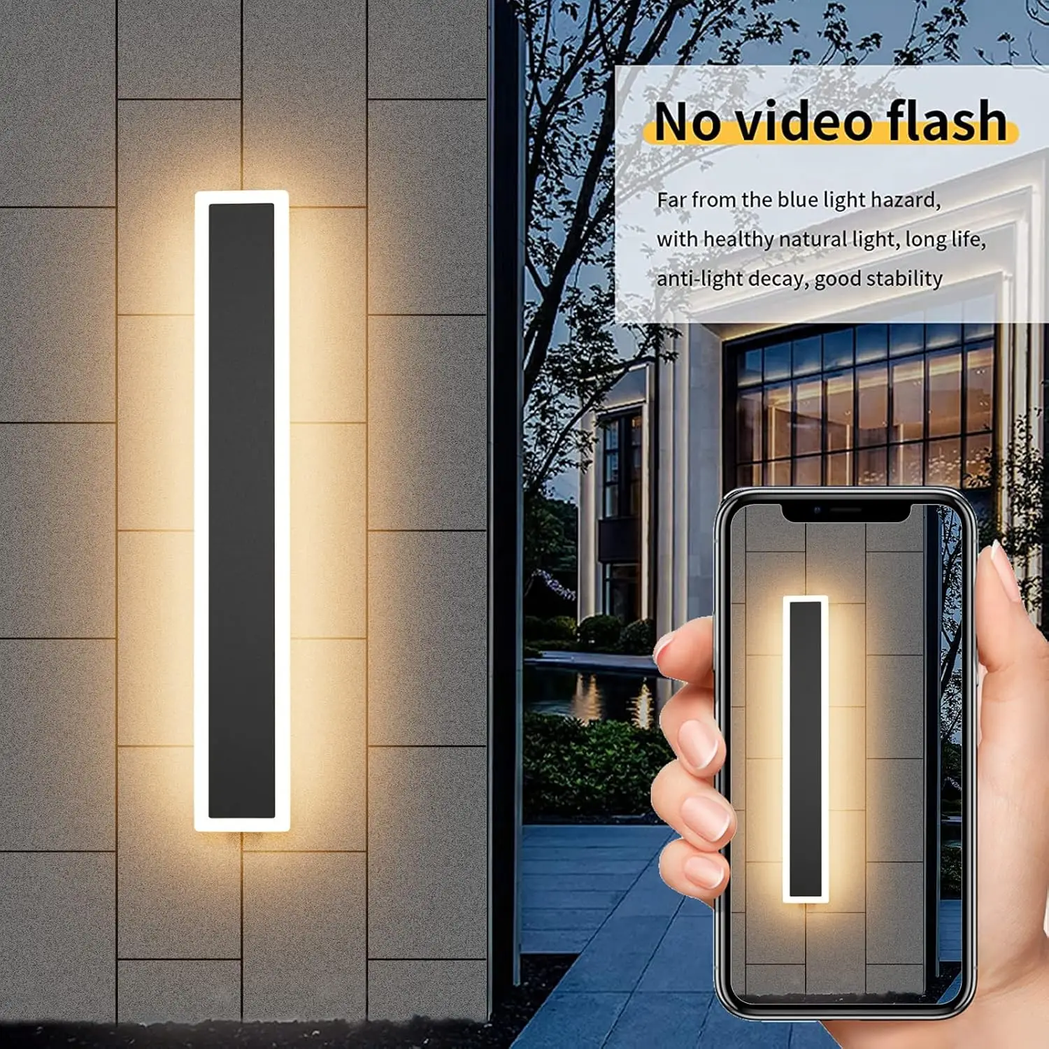 2 Pack Outdoor LED Wall Light,23.6 inch LED Modern Porch & Patio Wall Sconce Black Exterior Lights for Entrance, Hallway, Garage
2 Pack Outdoor LED Wall Light,23.6 inch LED Modern Porch & Patio Wall Sconce Black Exterior Lights for Entrance, Hallway, Garage