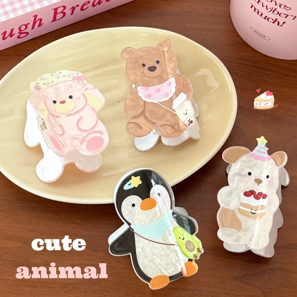 Cute Bear Cartoon Shark Clip Dog Penguin Acrylic Hair Claw Rabbit Headwear Animal Shark Clip Ponytail Holder
Cute Bear Cartoon Shark Clip Dog Penguin Acrylic Hair Claw Rabbit Headwear Animal Shark Clip Ponytail Holder