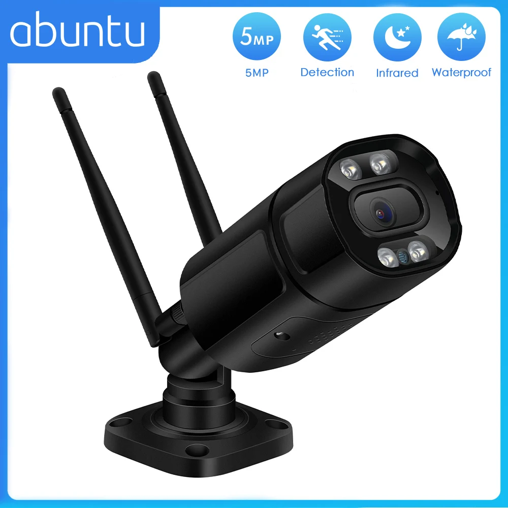 ABUNTU 5MP IP Camera Wireless Security Camera Outdoor Surveillance Night Vision Home HD Wifi Camera Metal Bullet CCTV Camera
ABUNTU 5MP IP Camera Wireless Security Camera Outdoor Surveillance Night Vision Home HD Wifi Camera Metal Bullet CCTV Camera