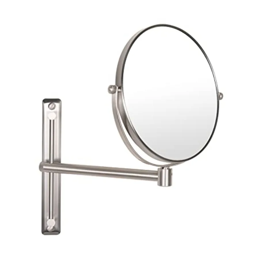 8 Inch Double-Side Shower Shaving Mirror with 5X Magnification Brush Nickel Mirror Magnified 5X Mirror for Wall Bathroom Mirror
8 Inch Double-Side Shower Shaving Mirror with 5X Magnification Brush Nickel Mirror Magnified 5X Mirror for Wall Bathroom Mirror