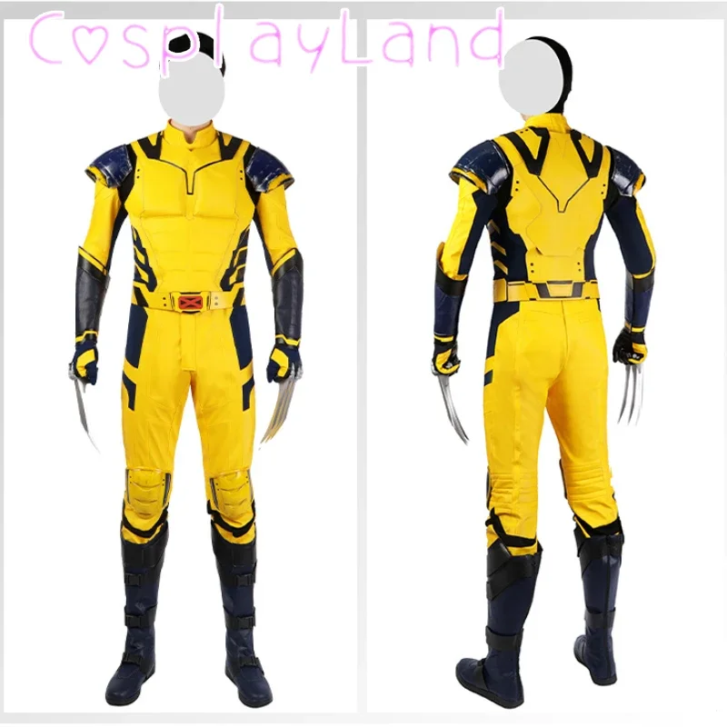 Superhero James Logan Cosplay Costume Wolve Yellow Battle Armour Outfit Leather Jumpsuit Halloween Carnival Adult Men Suit
Superhero James Logan Cosplay Costume Wolve Yellow Battle Armour Outfit Leather Jumpsuit Halloween Carnival Adult Men Suit