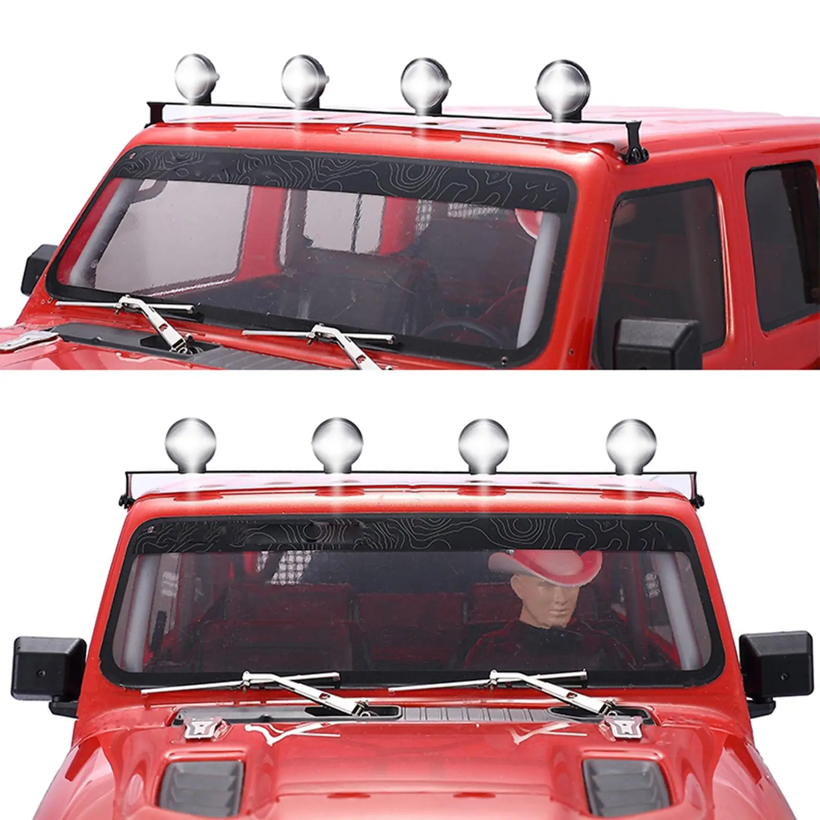1/10 Remote Control Model Vehicle Car Metal LED Roof Headlights for Traxxas -4 SCX10 90046 Recat MST RC Trucks DIY Accessory
1/10 Remote Control Model Vehicle Car Metal LED Roof Headlights for Traxxas -4 SCX10 90046 Recat MST RC Trucks DIY Accessory