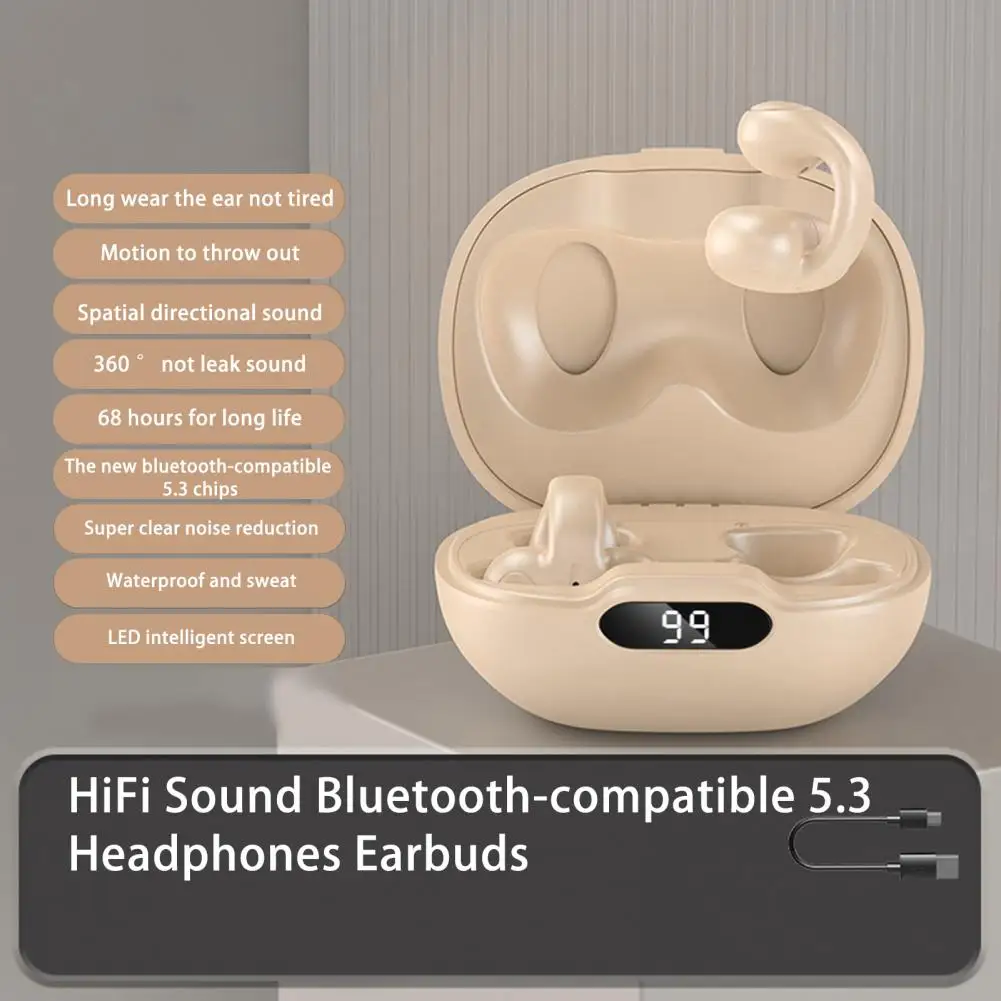 Bluetooth-compatible Earphones Stylish Comfortable Type-C Charging Surround Sound Wireless Earphones Headphones Sports Wear
Bluetooth-compatible Earphones Stylish Comfortable Type-C Charging Surround Sound Wireless Earphones Headphones Sports Wear