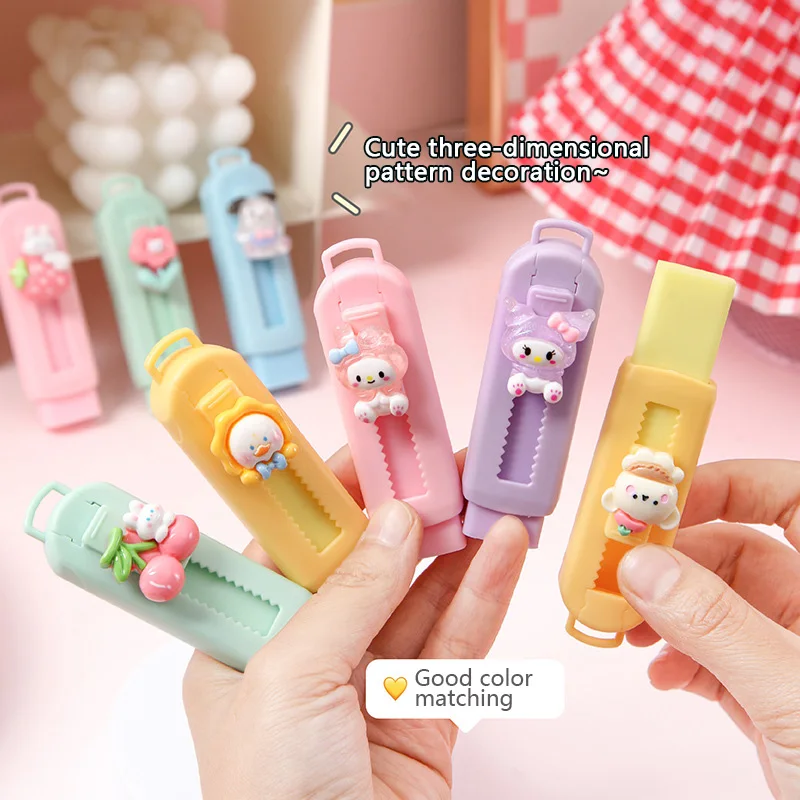 CHEN LIN милый мультяшный пуш-пульный ластик Hello Kitty Rabbit Kawaii может заменить телескопический ластик для студенческих канцелярских принадлежностей
CHEN LIN милый мультяшный пуш-пульный ластик Hello Kitty Rabbit Kawaii может заменить телескопический ластик для студенческих канцелярских принадлежностей
