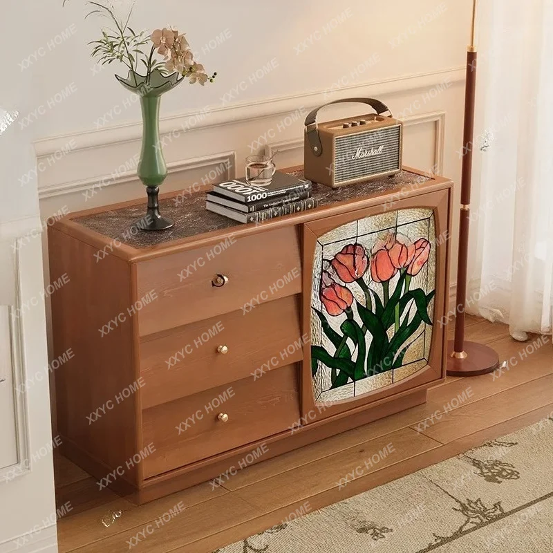 XX retro solid wood chest integrated small apartment household bedroom storage cabinet
XX retro solid wood chest integrated small apartment household bedroom storage cabinet