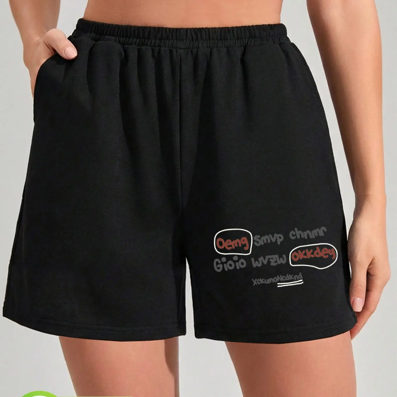 Spring and Summer Women's Shorts Graffiti Style Letter Bubble Oemg Smvp Chnmr Gioio Printed Pure Cotton Daily Casual Versatile
Spring and Summer Women's Shorts Graffiti Style Letter Bubble Oemg Smvp Chnmr Gioio Printed Pure Cotton Daily Casual Versatile