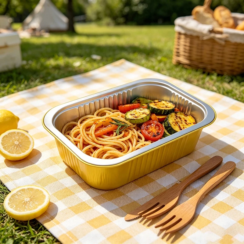 Heavy Duty Rectangular Gold Aluminum Foil Pans 750ml 20/50/100pcs Pack Disposable Baking Trays Leakproof Food Containers
Heavy Duty Rectangular Gold Aluminum Foil Pans 750ml 20/50/100pcs Pack Disposable Baking Trays Leakproof Food Containers