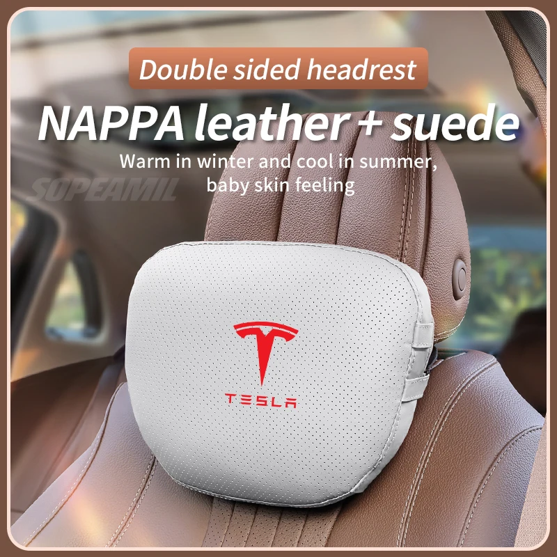 Leather Suede Car Headrest Neck Support Seat Lumbar cushion Soft Neck Pillow Waist pad For Tesla Model 3 Model Y Model S Model X
Leather Suede Car Headrest Neck Support Seat Lumbar cushion Soft Neck Pillow Waist pad For Tesla Model 3 Model Y Model S Model X