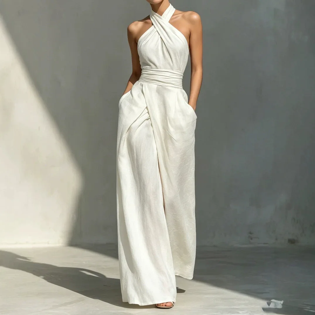 2026 Cross border Foreign Trade Summer New Women's Sleeveless Elegant Slimming Pure White Dress
2026 Cross border Foreign Trade Summer New Women's Sleeveless Elegant Slimming Pure White Dress