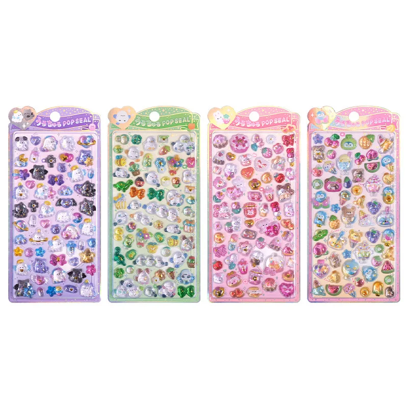 Cute Ghost, Chubby Bird, Strawberry Rabbit & Peach Penguin 3D Embossed Stickers - Decorative Decals for Kids' Stationery
Cute Ghost, Chubby Bird, Strawberry Rabbit & Peach Penguin 3D Embossed Stickers - Decorative Decals for Kids' Stationery