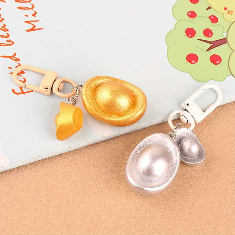 Fortune Rolling Resin Gold Ingot Ornament Keychain Female Pendant Micro Landscape Decoration
Fortune Rolling Resin Gold Ingot Ornament Keychain Female Pendant Micro Landscape Decoration
