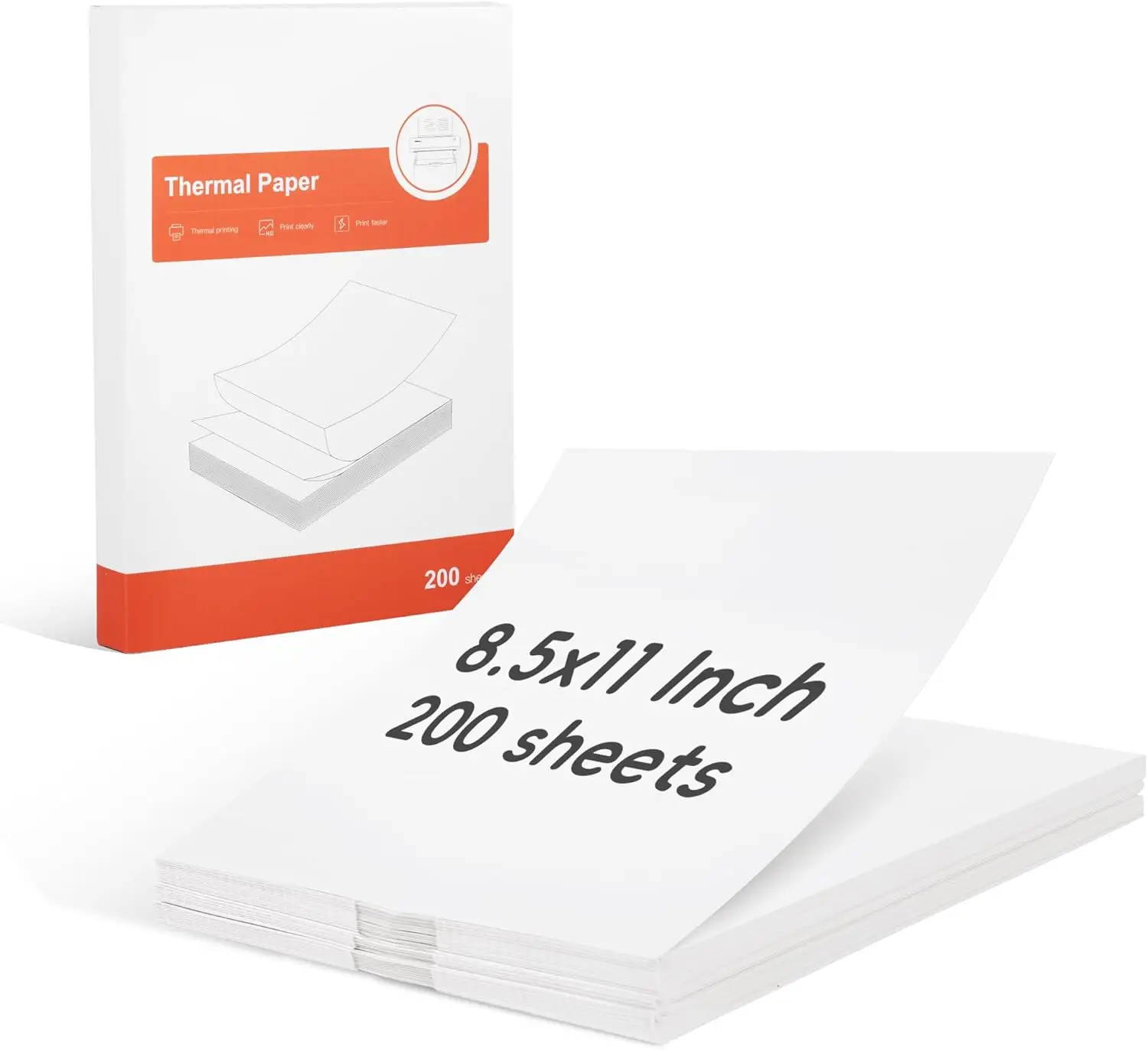 Thermal Printer Paper 8.5x11 Letter Size, Quick-Dry Waterproof Folded Sheets for Portable Printers, 200 Pack
Thermal Printer Paper 8.5x11 Letter Size, Quick-Dry Waterproof Folded Sheets for Portable Printers, 200 Pack