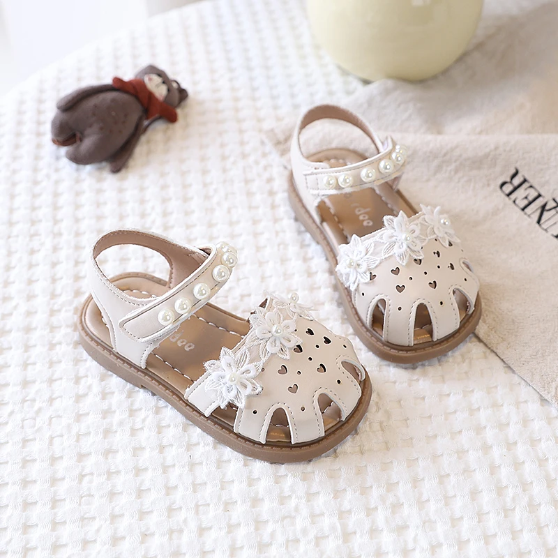 YUYIN Children's Sandals with Lace Flower Pearls Girls' Beach Shoes Summer New Children's Princess Sandals Soft Sole Fashion
YUYIN Children's Sandals with Lace Flower Pearls Girls' Beach Shoes Summer New Children's Princess Sandals Soft Sole Fashion