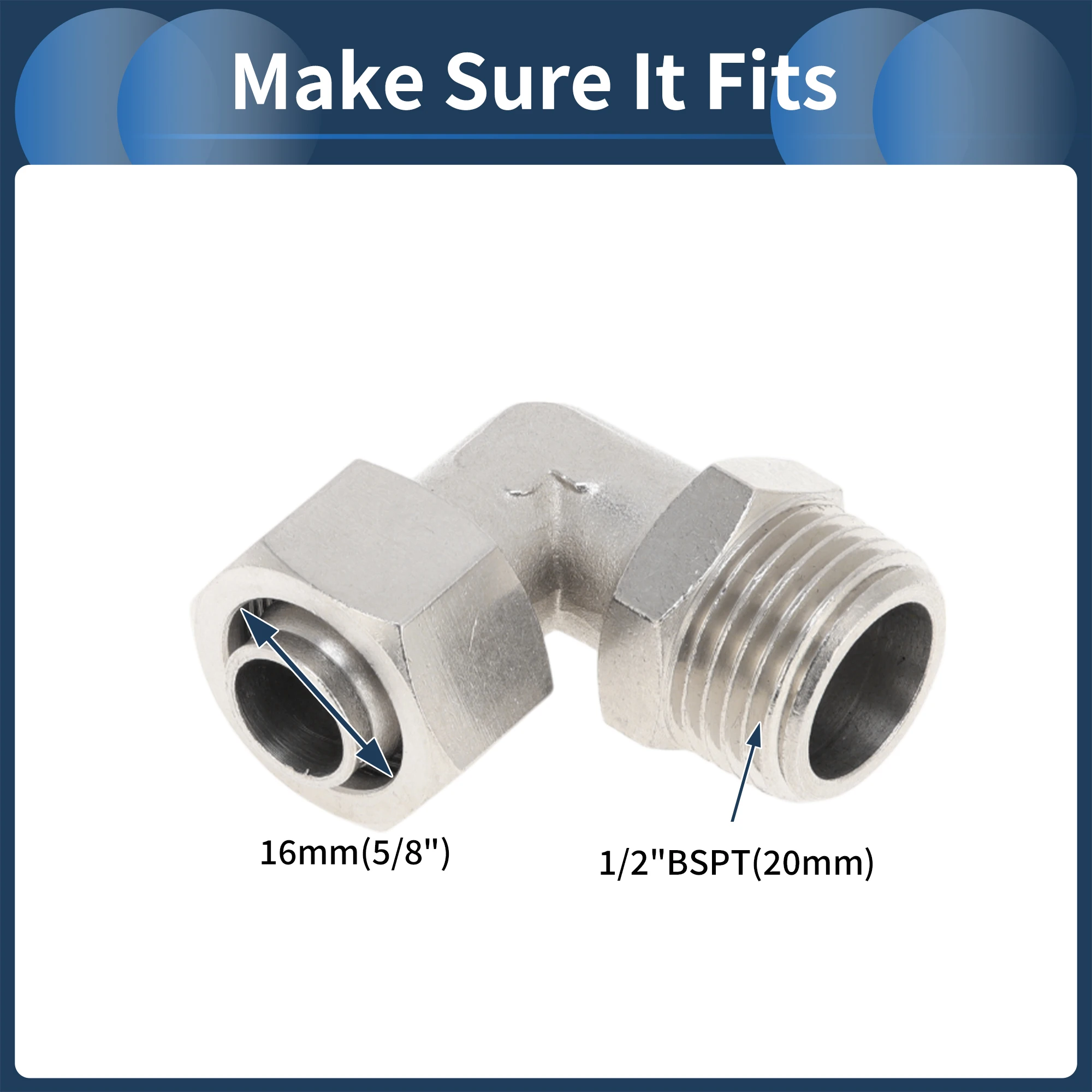 UXCELL Воздушные фитинги для подключения 5/8 дюйма 90-градусный воздушный провод Быстроразъемное соединение Никелированная медь 1/2 дюйма BSPT Серебристый тон
UXCELL Воздушные фитинги для подключения 5/8 дюйма 90-градусный воздушный провод Быстроразъемное соединение Никелированная медь 1/2 дюйма BSPT Серебристый тон