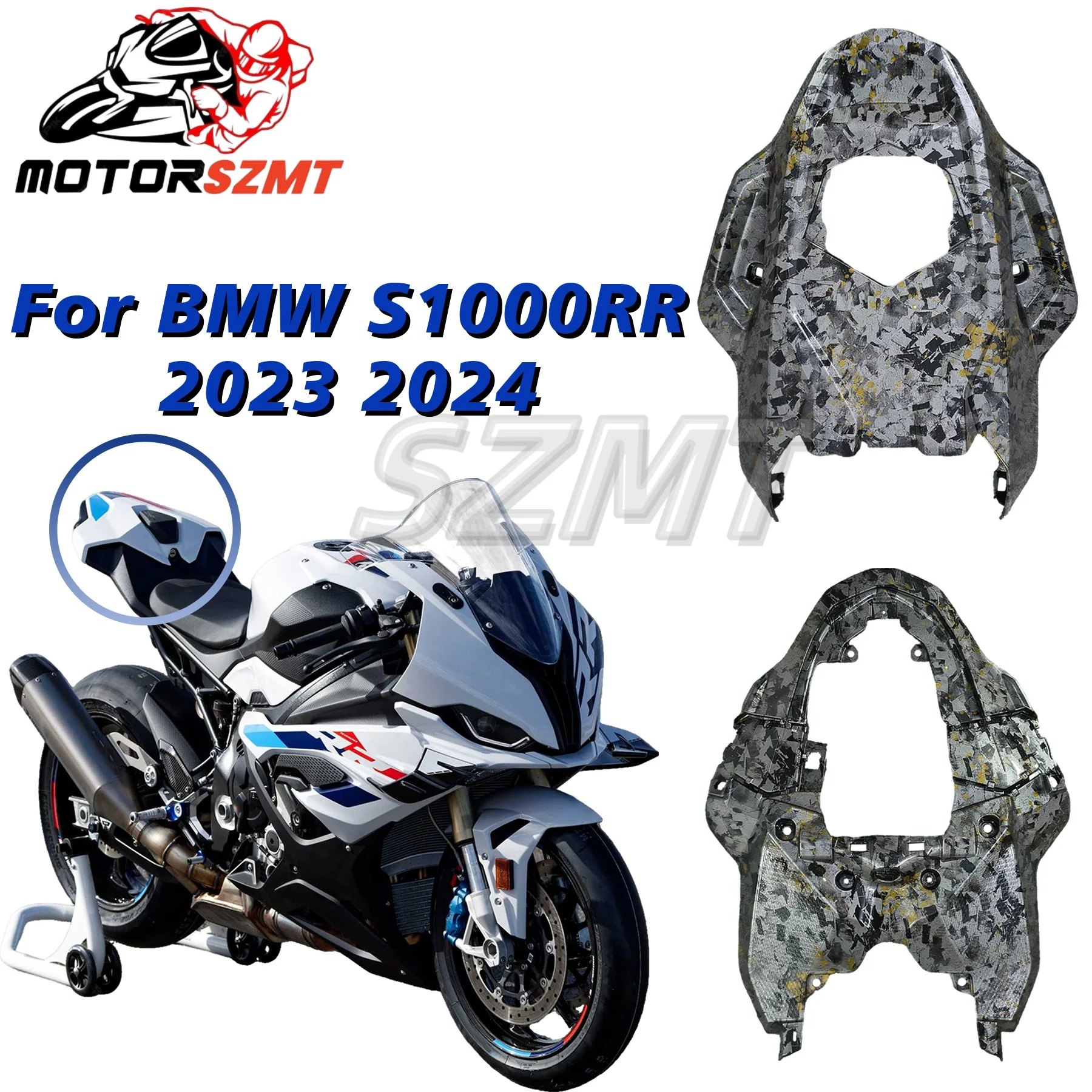 ABS Plastic Unpainted Rear Tail Cowl Fairing Cover Fit For BMW S1000RR 2023 2024 2025 Panel Passenger Seat S1000 RR