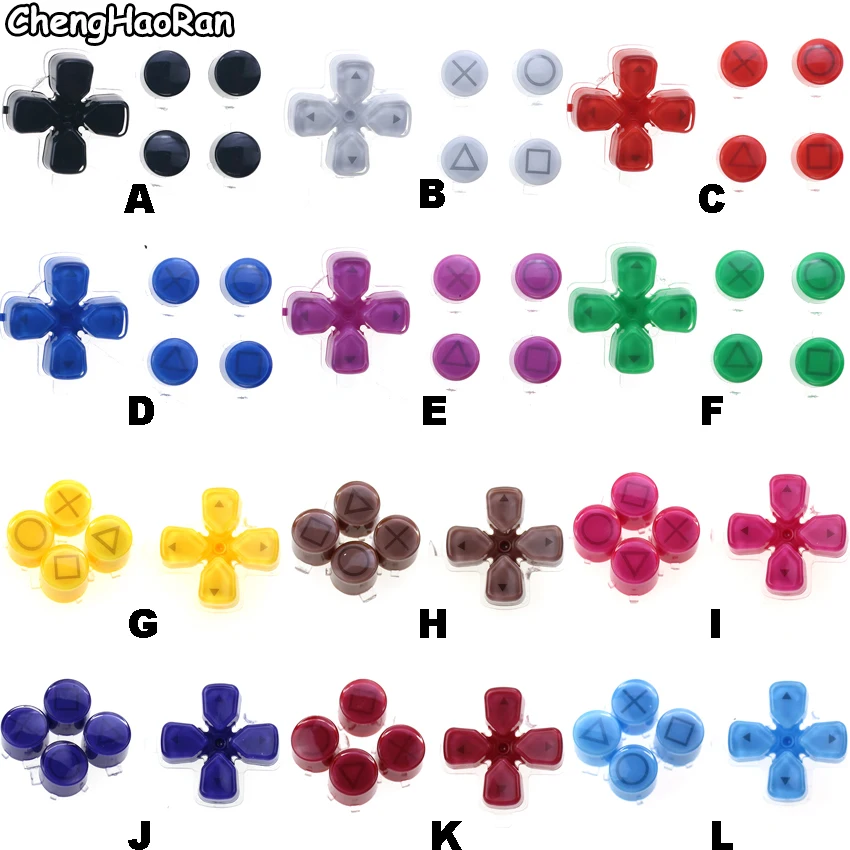 ChengHaoRan 12 Colors Replacement Plastic Crystal Buttons ABXY D Pad Driection Key Kit For PS5 Controller Repair Parts
ChengHaoRan 12 Colors Replacement Plastic Crystal Buttons ABXY D Pad Driection Key Kit For PS5 Controller Repair Parts