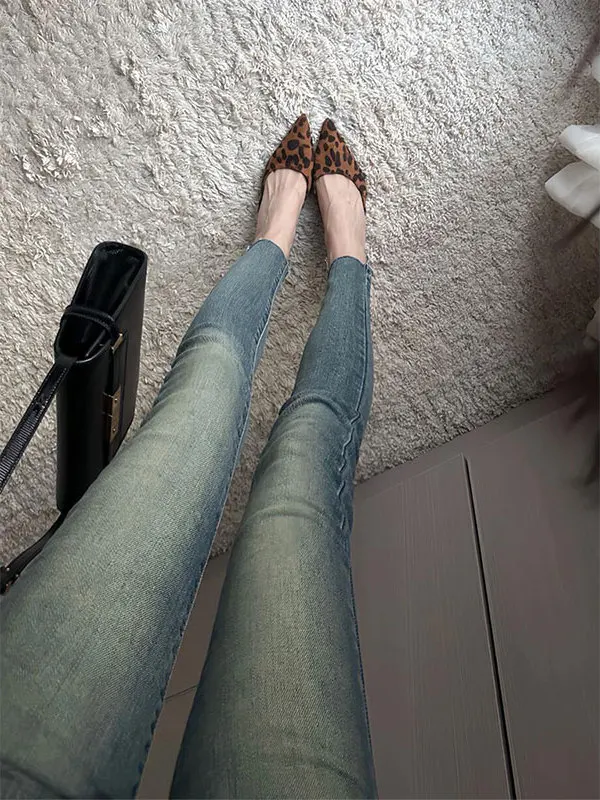 Retro American Spicy Girl Low Waist Bell Bottom Jeans Women's Spring Autumn Small Size Slimming Elastic Hoof Long Pants
Retro American Spicy Girl Low Waist Bell Bottom Jeans Women's Spring Autumn Small Size Slimming Elastic Hoof Long Pants