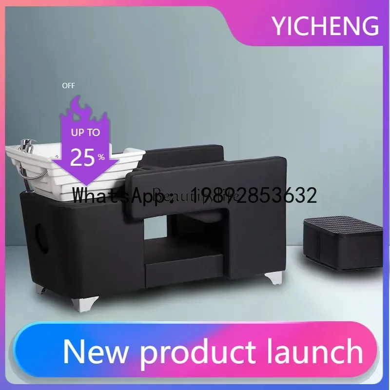 Парикмахерская, специальная простая керамическая раковина, шампунь для красоты, промывочная кровать
Парикмахерская, специальная простая керамическая раковина, шампунь для красоты, промывочная кровать