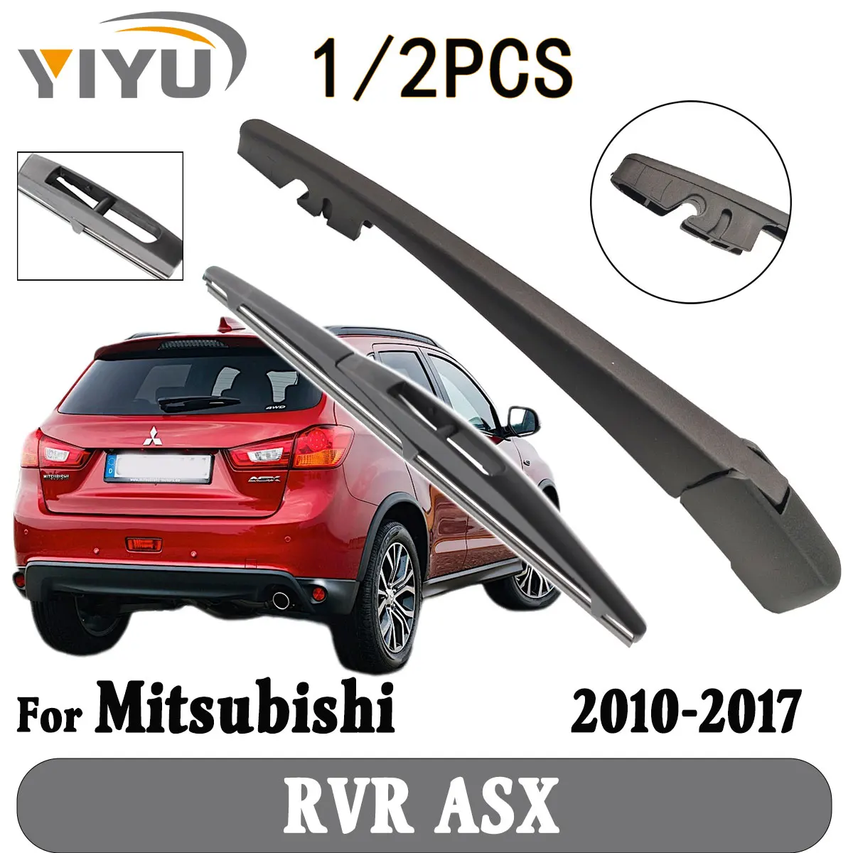 1/2 шт., щетка заднего стеклоочистителя, рычаг стеклоочистителя, лобовое стекло, чистая задняя дверь, окно, автомобильная щетка от дождя для Mitsubishi RVR ASX 2010-2017 
1/2 шт., щетка заднего стеклоочистителя, рычаг стеклоочистителя, лобовое стекло, чистая задняя дверь, окно, автомобильная щетка от дождя для Mitsubishi RVR ASX 2010-2017