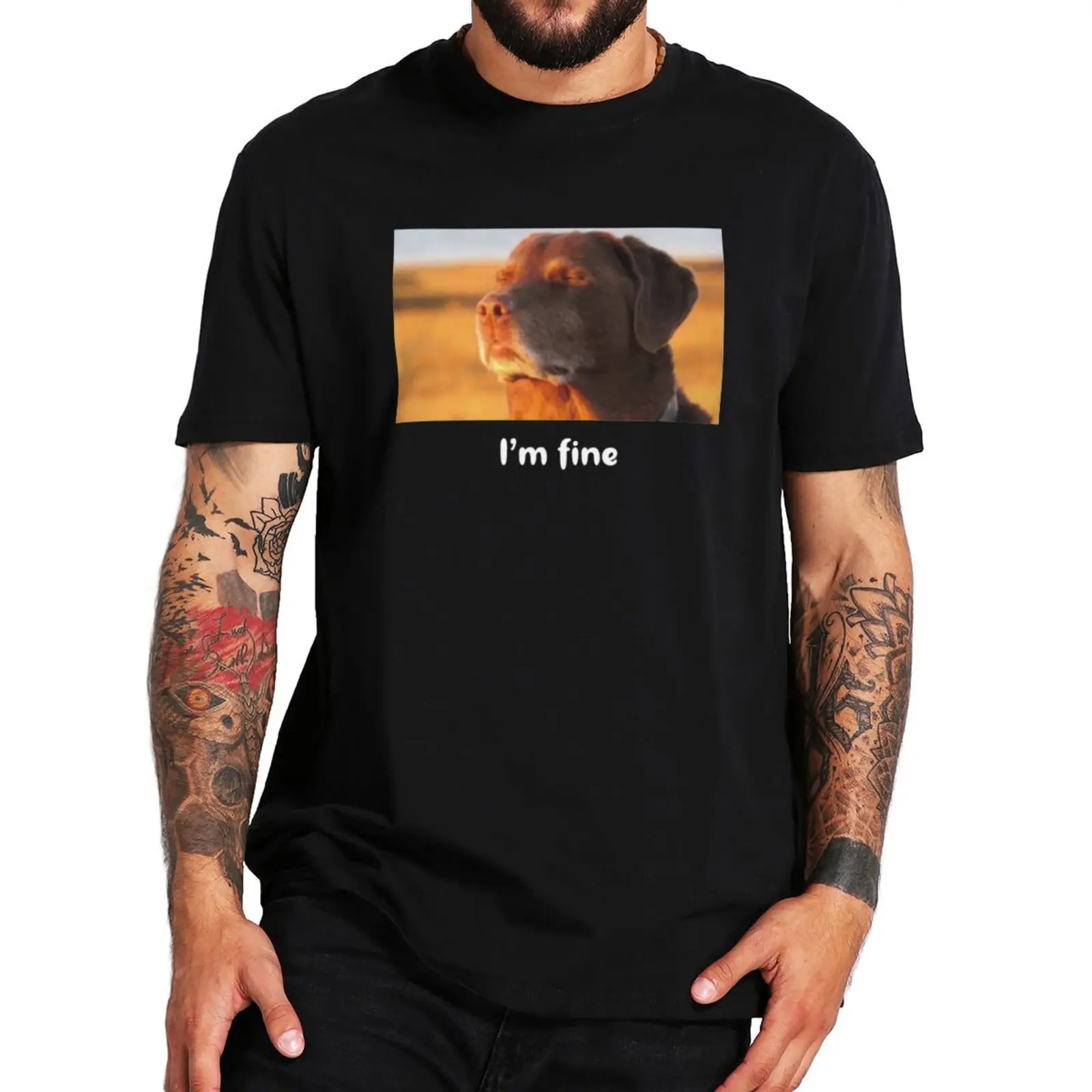 Dog Closing His Eyes T Shirt Cute Cooked Dog Meme Graphic Tops 100% Cotton Soft Unisex Casual O-neck T-shirts EU Size
Dog Closing His Eyes T Shirt Cute Cooked Dog Meme Graphic Tops 100% Cotton Soft Unisex Casual O-neck T-shirts EU Size