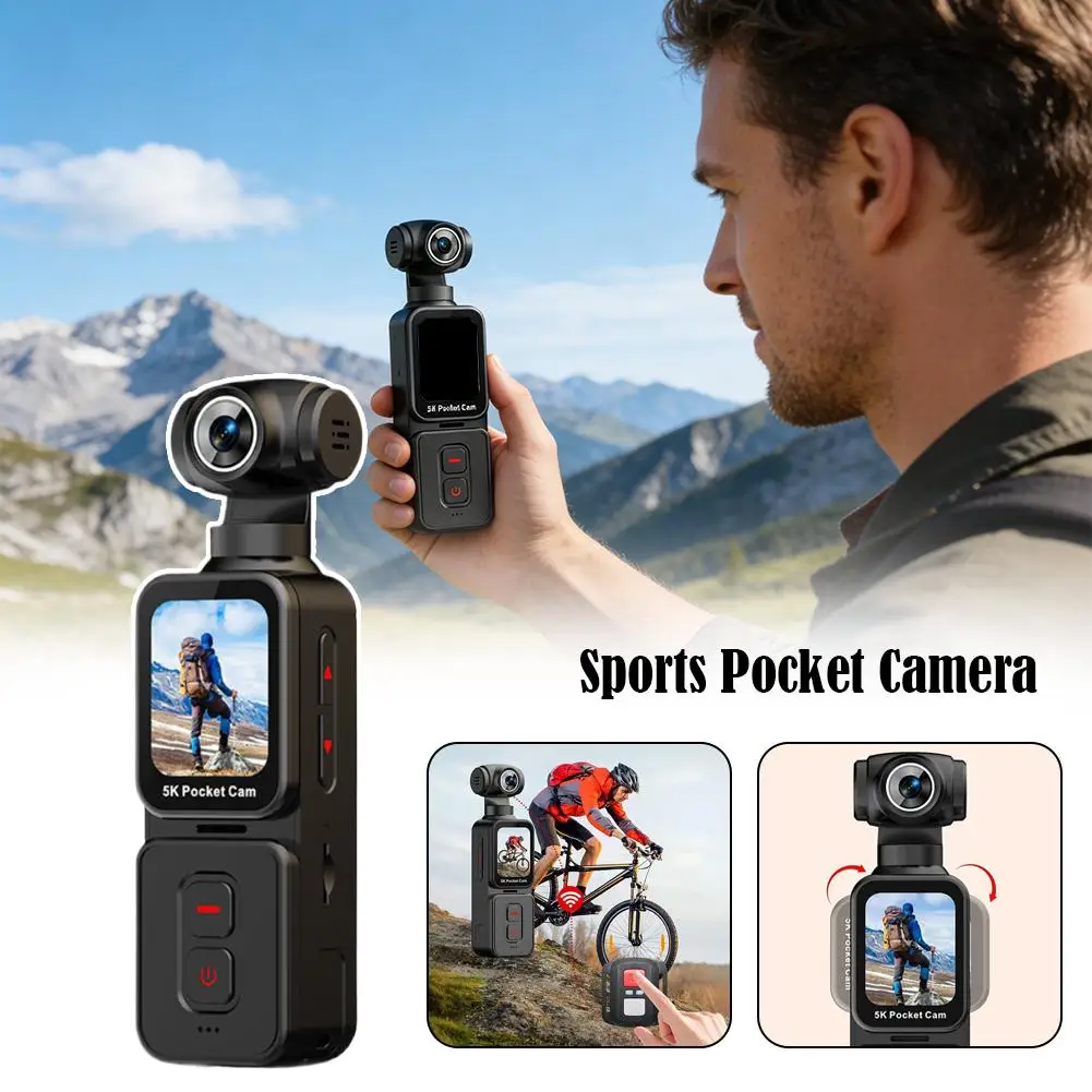 High-definition 5K sports camera pocket-sized suitable for outdoor cycling shock-proof touch-enabled with face recognition funct
High-definition 5K sports camera pocket-sized suitable for outdoor cycling shock-proof touch-enabled with face recognition funct