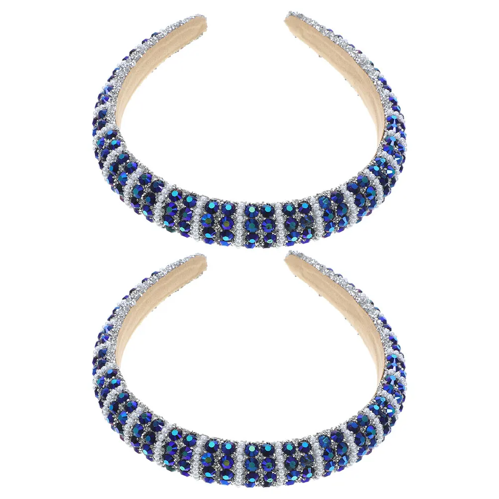 2Pcs Non slip Jeweled Headb s Full Bling Comfortable Pearl Sponge Baroque Rhinestone Secure Fit Hair Accessories
2Pcs Non slip Jeweled Headb s Full Bling Comfortable Pearl Sponge Baroque Rhinestone Secure Fit Hair Accessories
