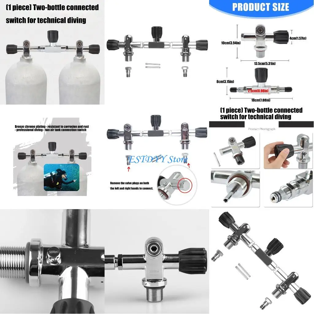 G6DE Scubas Diving Double Cylinder Valves Metal Diving Manifold Deep Sea Diving Equipment Double Twin Gas Cylinder Valves
G6DE Scubas Diving Double Cylinder Valves Metal Diving Manifold Deep Sea Diving Equipment Double Twin Gas Cylinder Valves