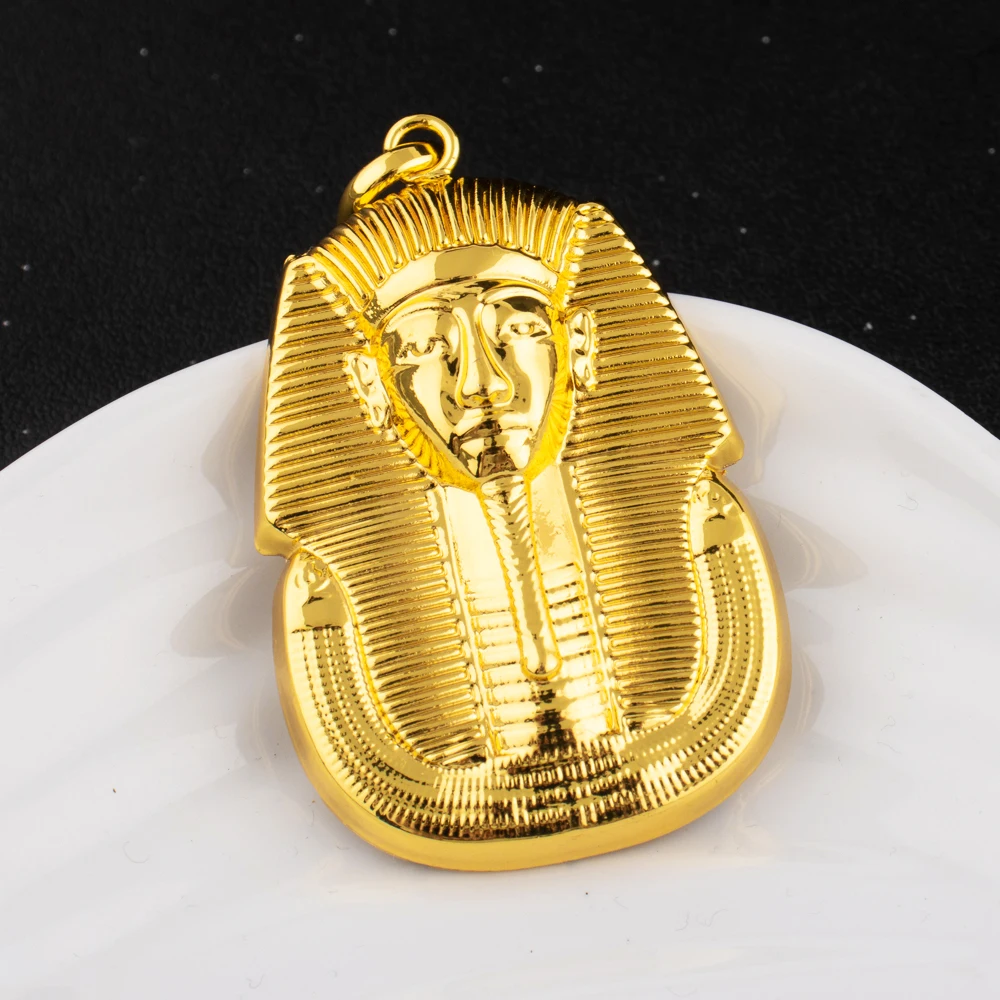 18K Gold Plated Pharaoh Portrait Pendant for Women & Men, Ethiopia Luxury Necklace Charm DIY Jewelry Making, Party Gift Jeweller
18K Gold Plated Pharaoh Portrait Pendant for Women & Men, Ethiopia Luxury Necklace Charm DIY Jewelry Making, Party Gift Jeweller