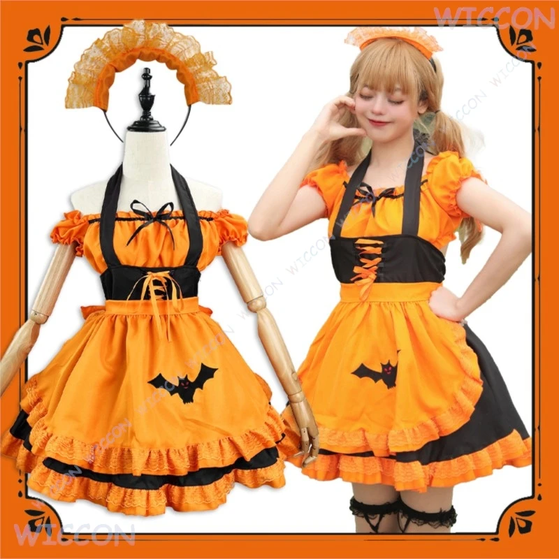 Halloween Pumpkin Maid Dress Lolita Cosplay Costume Anime Gothic Kawaii Plus Official Halloween Party Outfit Merchandise Dress
Halloween Pumpkin Maid Dress Lolita Cosplay Costume Anime Gothic Kawaii Plus Official Halloween Party Outfit Merchandise Dress