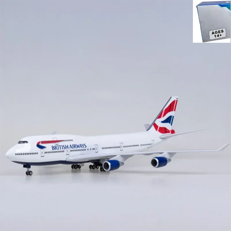 Новый 47 см масштаб 1/150 B747 Британский самолет Модель самолета Игрушки со светом и колесом Литой под давлением сплав из смолы Домашний декор
Новый 47 см масштаб 1/150 B747 Британский самолет Модель самолета Игрушки со светом и колесом Литой под давлением сплав из смолы Домашний декор