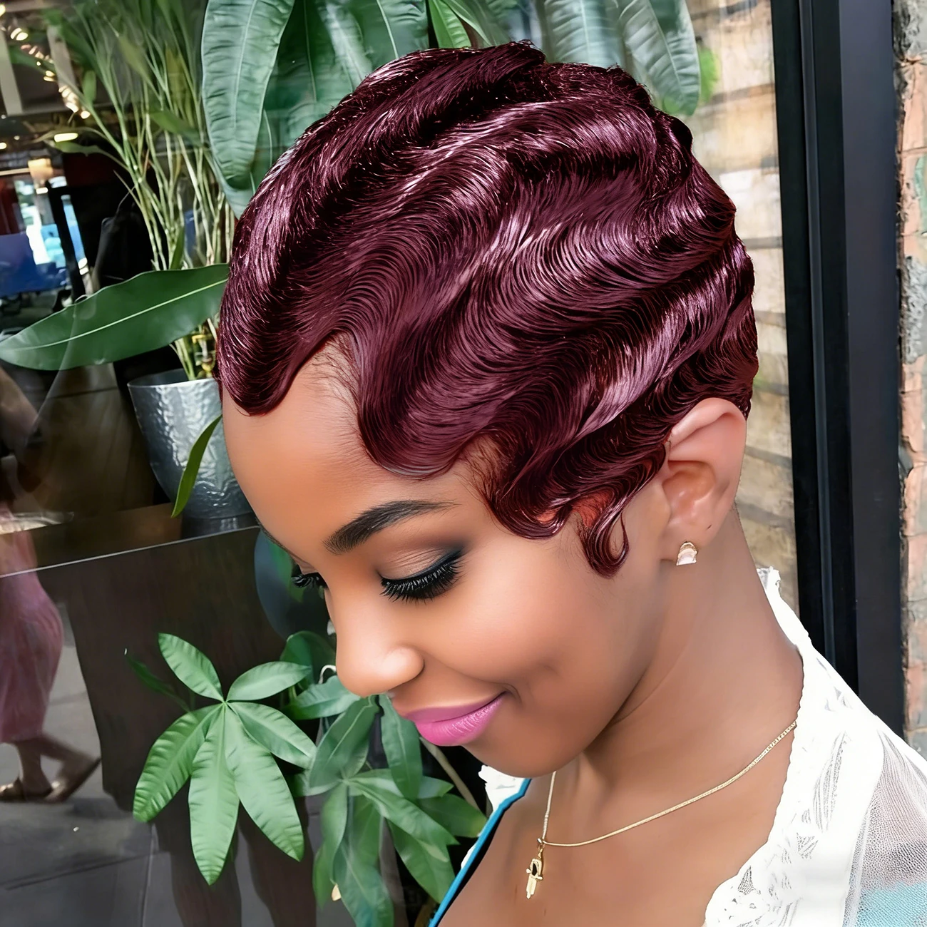 Парик с кудрястой стрижкой пикси для женщин, многослойный, с эффектом морской волны, из 100% натуральных человеческих волос, машинного производства
Парик с кудрястой стрижкой пикси для женщин, многослойный, с эффектом морской волны, из 100% натуральных человеческих волос, машинного производства