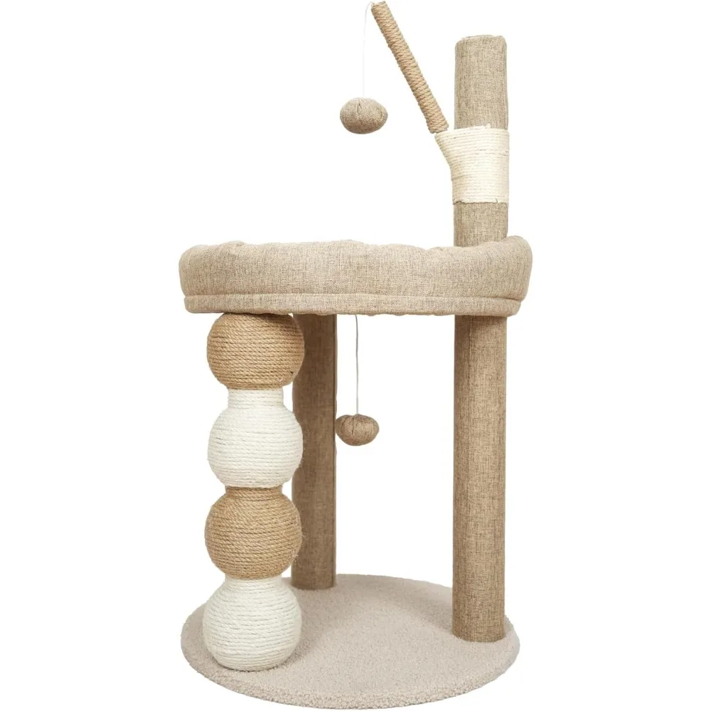 LUCK Cat Trees and Towers Cat Climber, 30-in Multi Level Small Cat Tree Tower with Sisal Scratching Posts, Padded Platform, Dan
LUCK Cat Trees and Towers Cat Climber, 30-in Multi Level Small Cat Tree Tower with Sisal Scratching Posts, Padded Platform, Dan