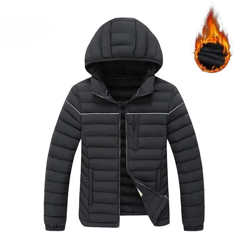 Winter Thickened Warm Men Cotton Jacket with Hood High Quality Hooded Men Cotton Coats Fashion Casual Outdoor Windproof Parkas
Winter Thickened Warm Men Cotton Jacket with Hood High Quality Hooded Men Cotton Coats Fashion Casual Outdoor Windproof Parkas