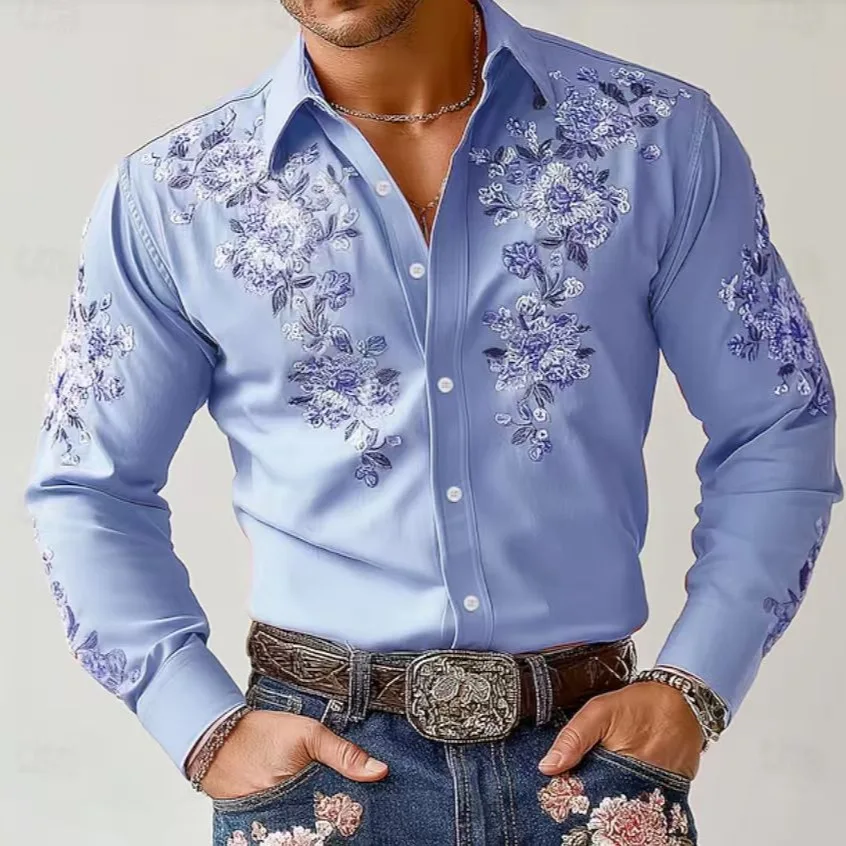 Spring And Summer Digital Printing Long-sleeved Shirt Men's Casual High-end Shirt Men's Long Sleeves
Spring And Summer Digital Printing Long-sleeved Shirt Men's Casual High-end Shirt Men's Long Sleeves