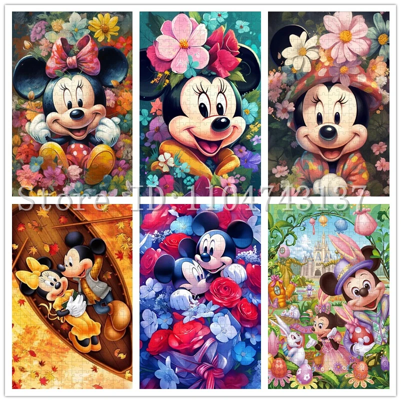 108/300/500/1000 Pieces Disney Puzzles Mickey Mouse Cartoon Jigsaw Puzzles Parent-Child Interactive Assemble Game Toys
108/300/500/1000 Pieces Disney Puzzles Mickey Mouse Cartoon Jigsaw Puzzles Parent-Child Interactive Assemble Game Toys